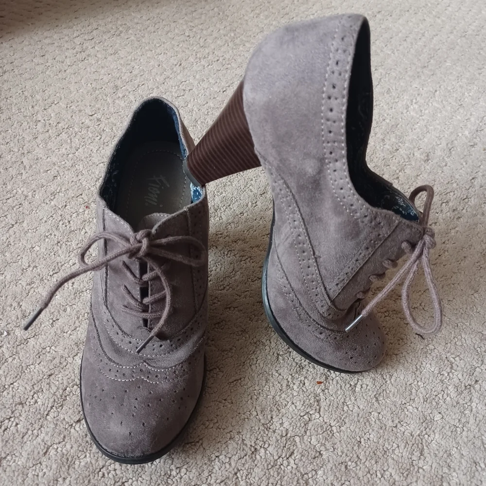Women's Fioni Oxford Booties - Grey (size 8) - Picture 6 of 7